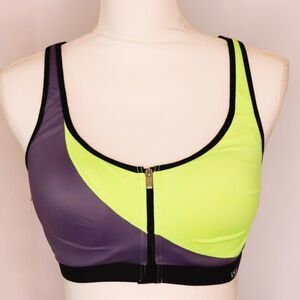 Victoria's Secret size XS VSX Sports Bra Freestyle Front Zip Underwire Support